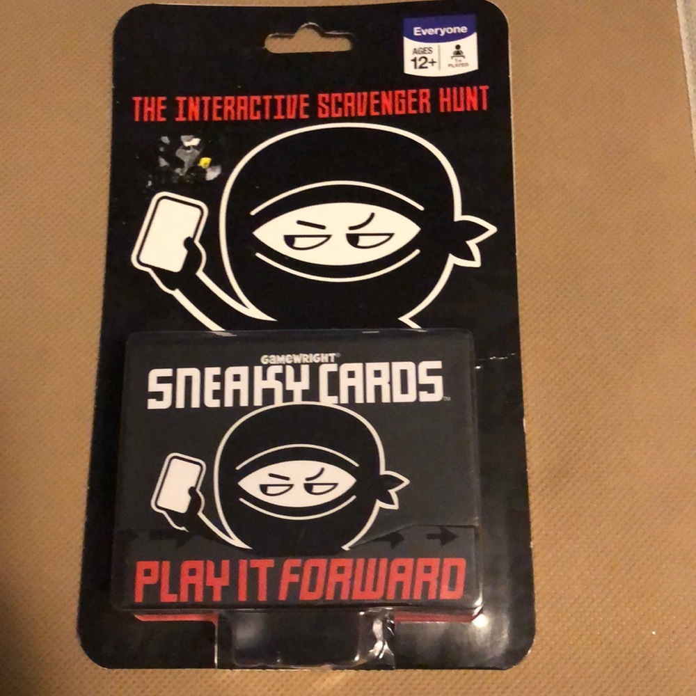 Gamewright Sneaky Cards interactive scavengerhunt